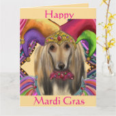 AFGHAN HOUND KAART (Gele Bloem)