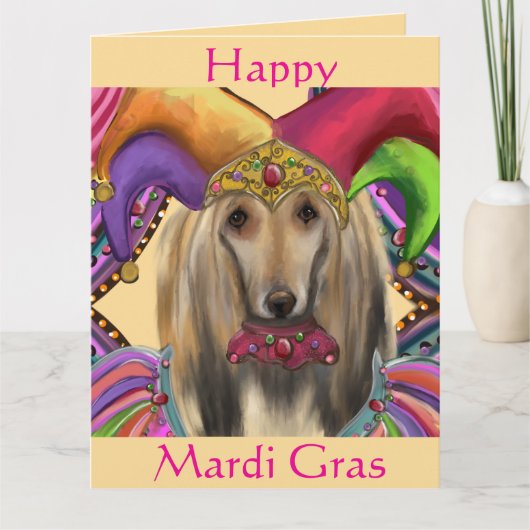 AFGHAN HOUND KAART (Voorkant)