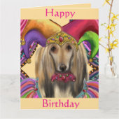 AFGHAN HOUND KAART (Gele Bloem)