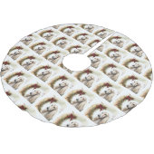 Afghan Hound Kerstkrans Feestelijke Pup Kerstboom Rok (Gekanteld)