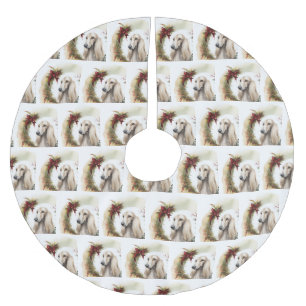 Afghan Hound Kerstkrans Feestelijke Pup Kerstboom Rok