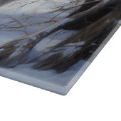 Afghan Hound Laat Het Sneeuw Kerstmis Snijplank (Hoek)