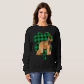 Afghan Hound Leprechaun St Patricks Day Lucky C Trui (Voorkant volledig)