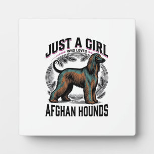 Afghan Hound liefhebber vintage hond moeder shirt  Fotoplaat