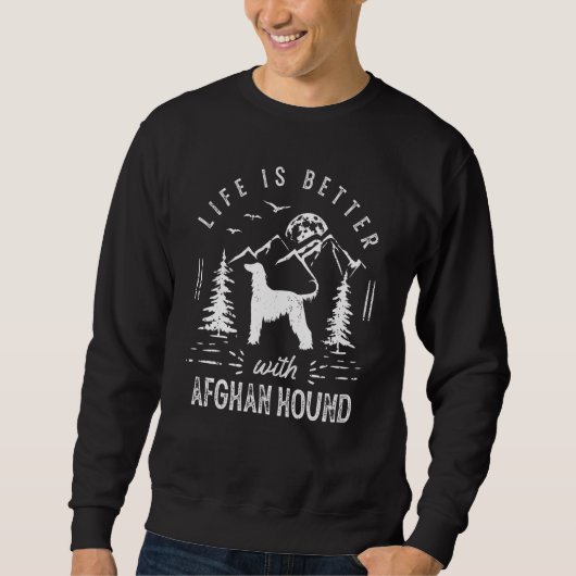 Afghan Hound Life Betere mam Trui (Voorkant)