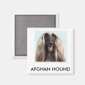 Afghan Hound Magnet (Voorkant / Achterkant)
