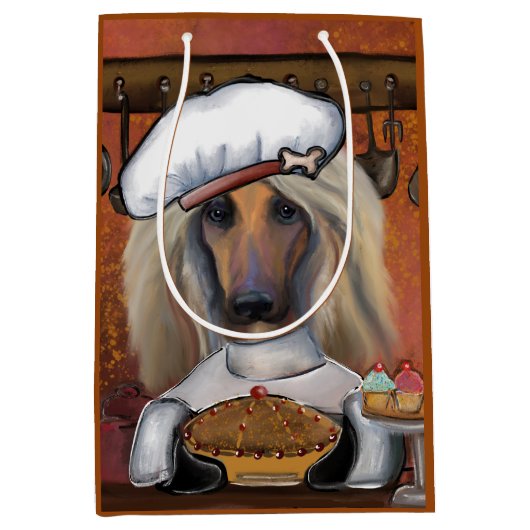 AFGHAN HOUND MEDIUM CADEAUZAKJE (Voorkant)