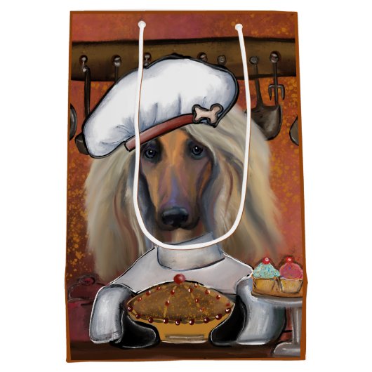 AFGHAN HOUND MEDIUM CADEAUZAKJE (Achterkant)