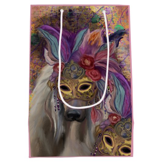 AFGHAN HOUND MEDIUM CADEAUZAKJE (Achterkant)