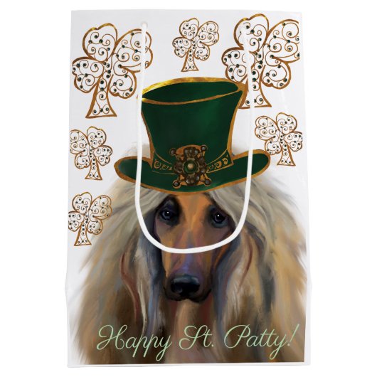 AFGHAN HOUND MEDIUM CADEAUZAKJE (Achterkant)