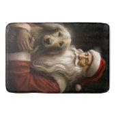 Afghan Hound met Sinterklaas Feestelijke Kerstmis Badmat (Voorkant)