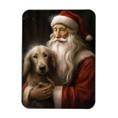 Afghan Hound met Sinterklaas Feestelijke Kerstmis Magneet (Verticaal)
