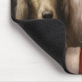 Afghan Hound met Sinterklaas Feestelijke Kerstmis Muismat (Hoek)