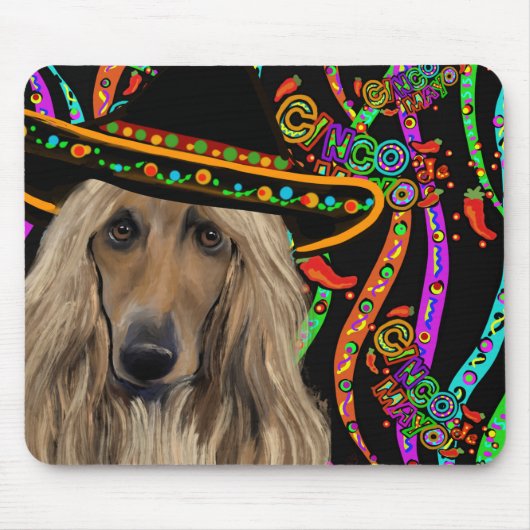 Afghan Hound Mexico Muismat (Voorkant)
