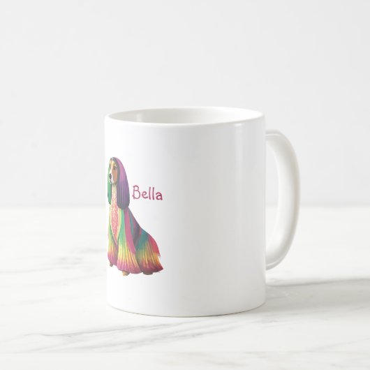 Afghan Hound Mok (Voorkant rechts)