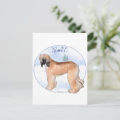 Afghan Hound Noel Feestdagenkaart (Staand voorkant)