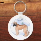 Afghan Hound Noel - Sleutelhanger (Voorkant)