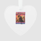 Afghan Hound Ornament (voorkant)