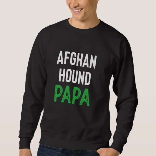 Afghan Hound Papa Trui (Voorkant)