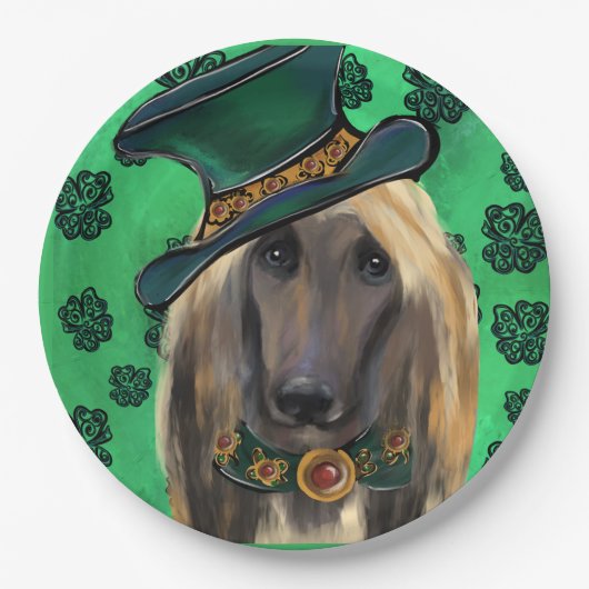 AFGHAN HOUND PAPIEREN BORDJE (Voorkant)