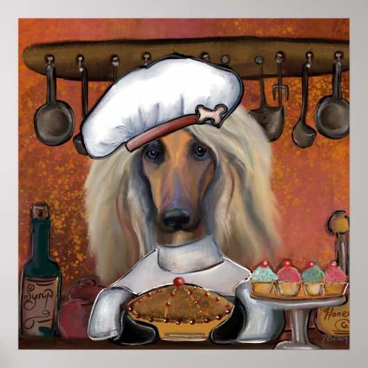 AFGHAN HOUND POSTER (Voorkant)