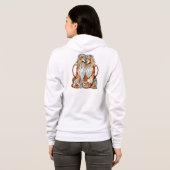 Afghan Hound Puppy Love Hoodie (Achterkant volledig)