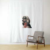 Afghan Hound Shirt Dog Mom Dad Balkh Baluchi T-shi Wandkleed (In situ)