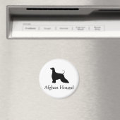 Afghan Hound Silhouette Magneet (Insitu (Vaatwasser))