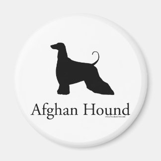 Afghan Hound Silhouette Magneet