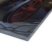 Afghan Hound Snowy Sleigh Ride Kerstmisdecor Snijplank (Hoek)