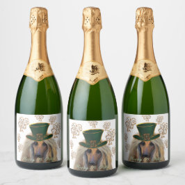 AFGHAN HOUND SPARKLING WIJNETIKET