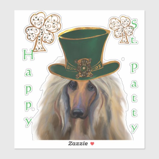 AFGHAN HOUND STICKER (Vel)