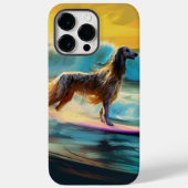 Afghan Hound Strand Surfen Schilderij Case-Mate iPhone Case (Achterkant)