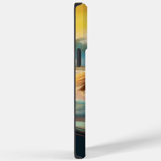 Afghan Hound Strand Surfen Schilderij Case-Mate iPhone Case (Achterkant / Rechts)