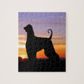 Afghan Hound Sunset Puzzle Legpuzzel (Verticaal)