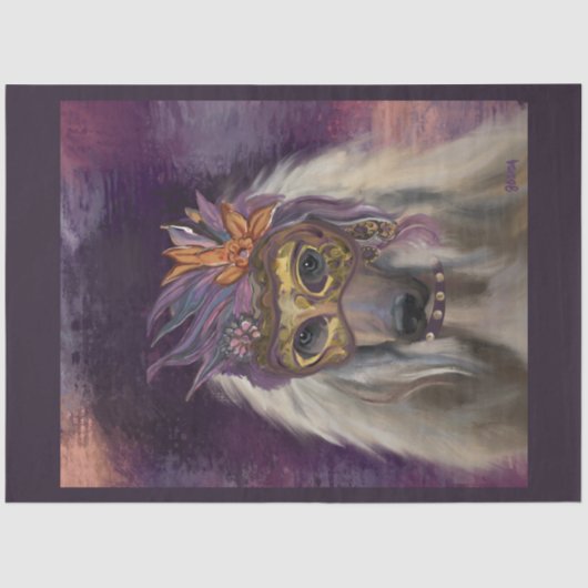 AFGHAN HOUND TISSUEPAPIER (Voorkant)