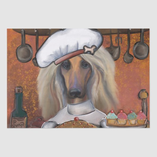 AFGHAN HOUND TISSUEPAPIER (Voorkant)