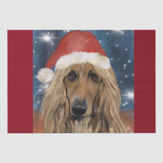 AFGHAN HOUND TISSUEPAPIER (Voorkant)
