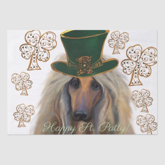 AFGHAN HOUND TISSUEPAPIER (Voorkant)