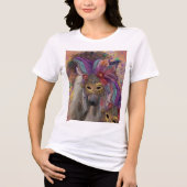 AFGHAN HOUND Tri-Blend SHIRT (Voorkant)