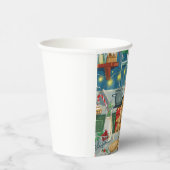 Afghan Hound Vakantie Bakken: Feestelijke Kerstmis Papieren Bekers (Rechts)