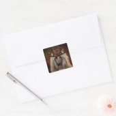 AFGHAN HOUND VIERKANTE STICKER (Envelop)