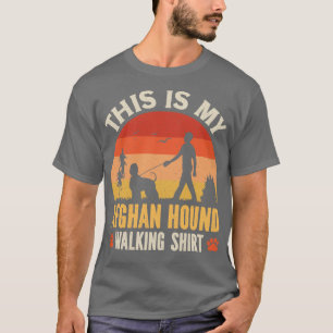 Afghan Hound Walking T-shirt
