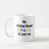 Afghan Hound Wandelingen Ontwerp Koffiemok (Links)