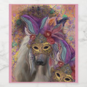 AFGHAN HOUND WIJN ETIKET (Enkel label)