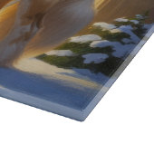 Afghan Hound With Christmas Lights Holiday Snijplank (Hoek)