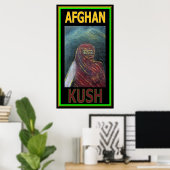 AFGHAN KUSH POSTER (Thuiskantoor)