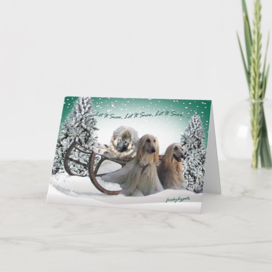 AFGHAN LAAT HET SNEEUWEN, LAAT HET KAARTEN SNEEUWE (Voorkant)