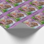 Afghan Rozen Fantasy Dog Art gepersonaliseerd Cadeaupapier (Hoek)