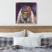 AFGHANENHOUND CANVAS AFDRUK (Insitu (Slaapkamer))